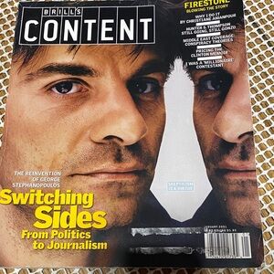 GEORGE STEPHANOPOULOS DONALD TRUMP BRILL’S CONTENT MAGAZINE January 2001